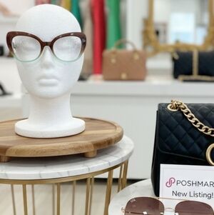 Brown to Teal Ombré Cat-Eye Eyeglass Frame